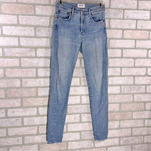 Agolde Sophie Midrise Skinny Raw Hem Jeans Size 25 - Picture 5 of 12